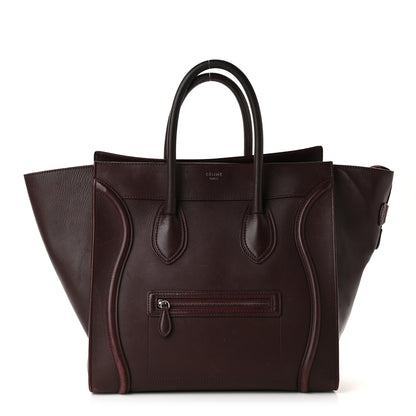 Celine Smooth Calfskin Small Luggage Burgundy 1 of 18