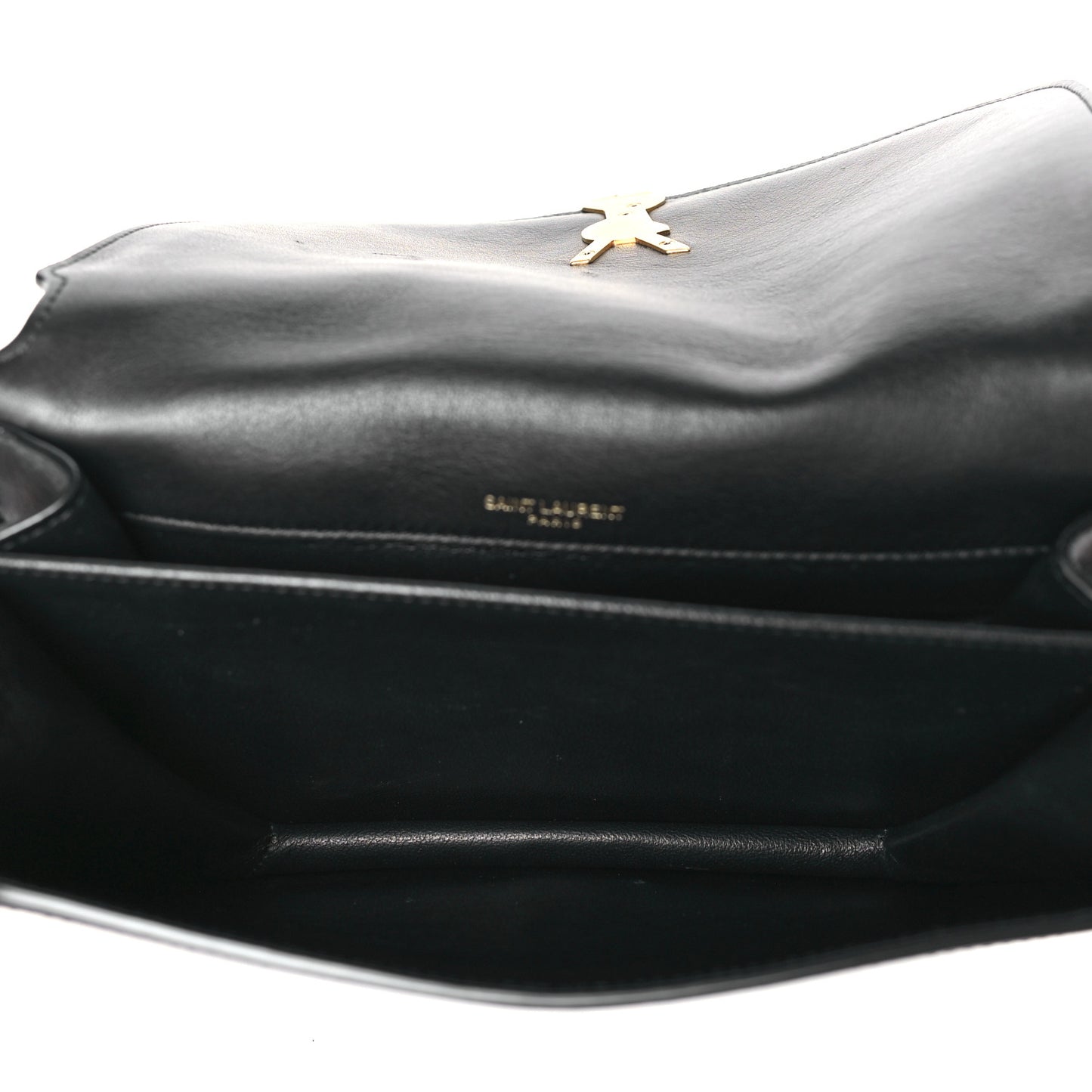 Suede Smooth Calfskin Monogram Medium Solferino Soft Satchel Black
