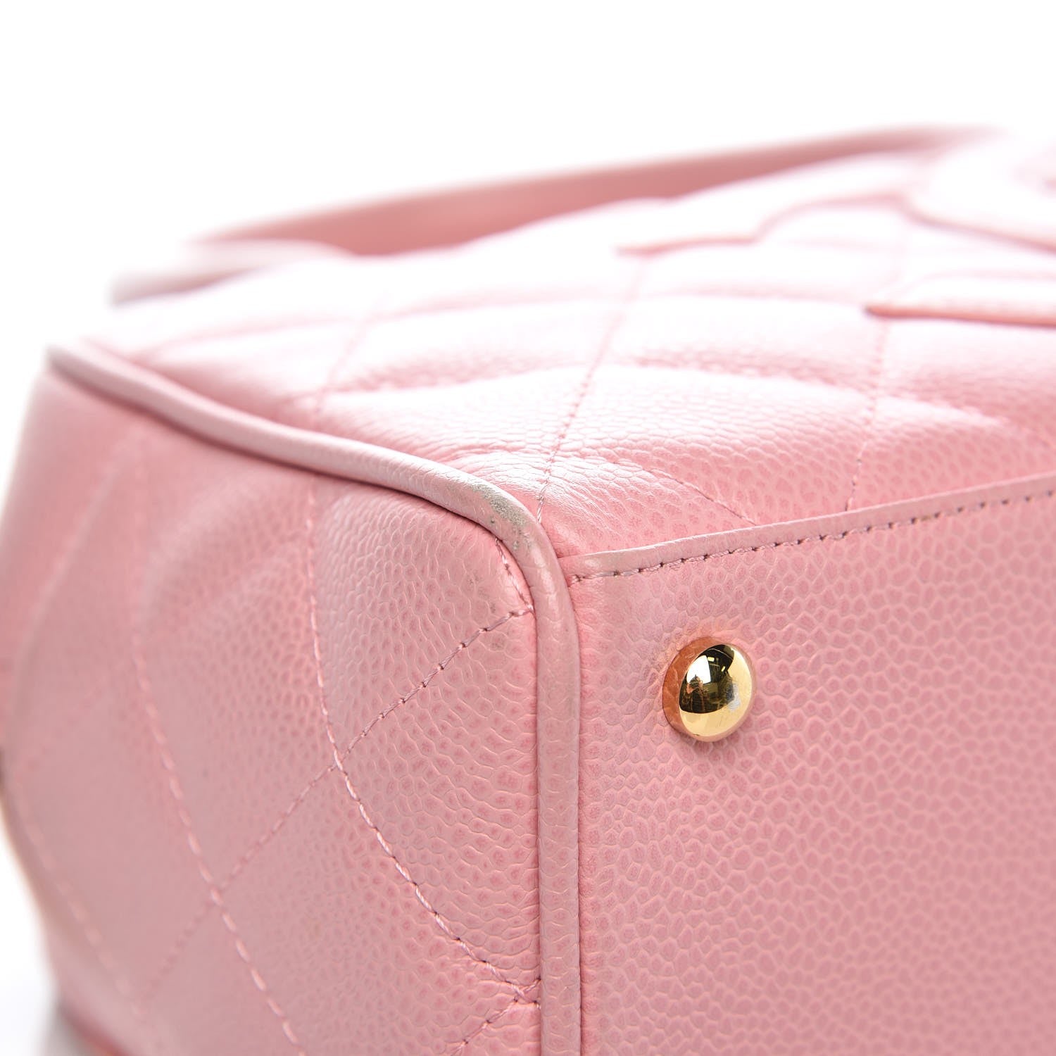 Chanel Caviar Quilted Small Bowler Pink 8 of 12