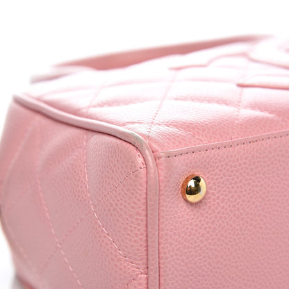 Chanel Caviar Quilted Small Bowler Pink 8 of 12
