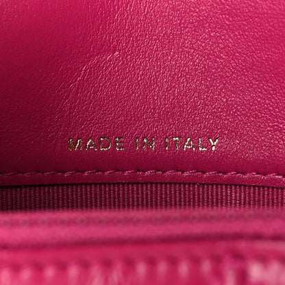 Chanel Aged Calfskin Quilted Mini Reissue Wallet On Chain WOC Fuchsia 7 of 10