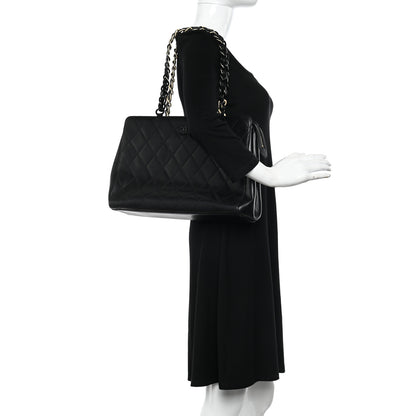 Chanel Lambskin Bekko Chain Large Shoulder Bag Black 2 of 11