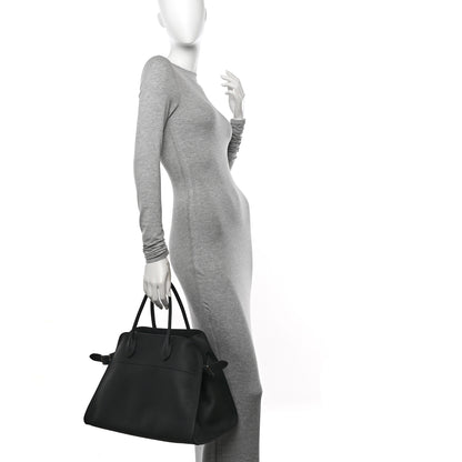 The Row Matte Grained Calfskin Soft Margaux 15 Black 2 of 9
