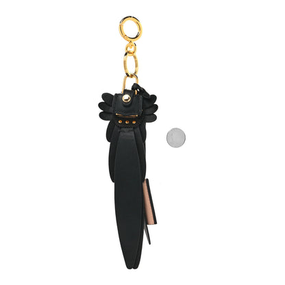 Burberry Calfskin Owl Pom Pom Lock Charm Black 2 of 3