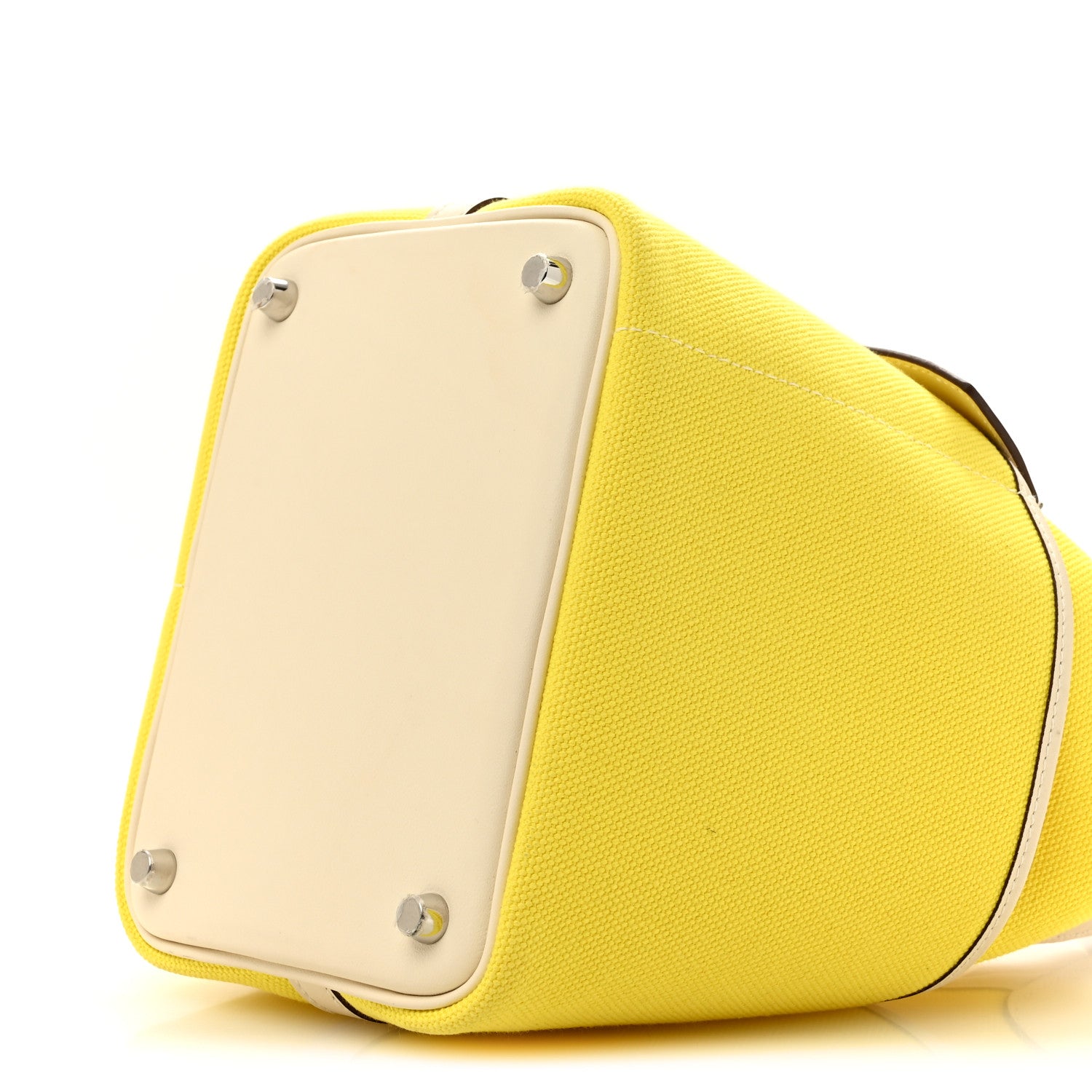 Hermes Toile Goeland Swift Cargo Picotin Lock 18 Jaune Citron Nata 10 of 11