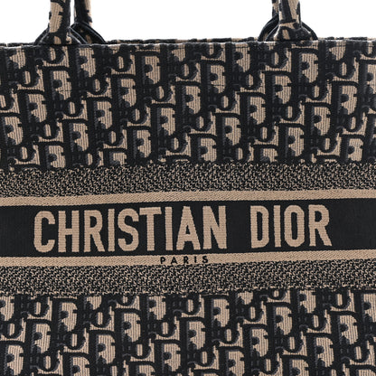 Christian Dior Oblique Medium Book Tote Blue Multicolor 8 of 12