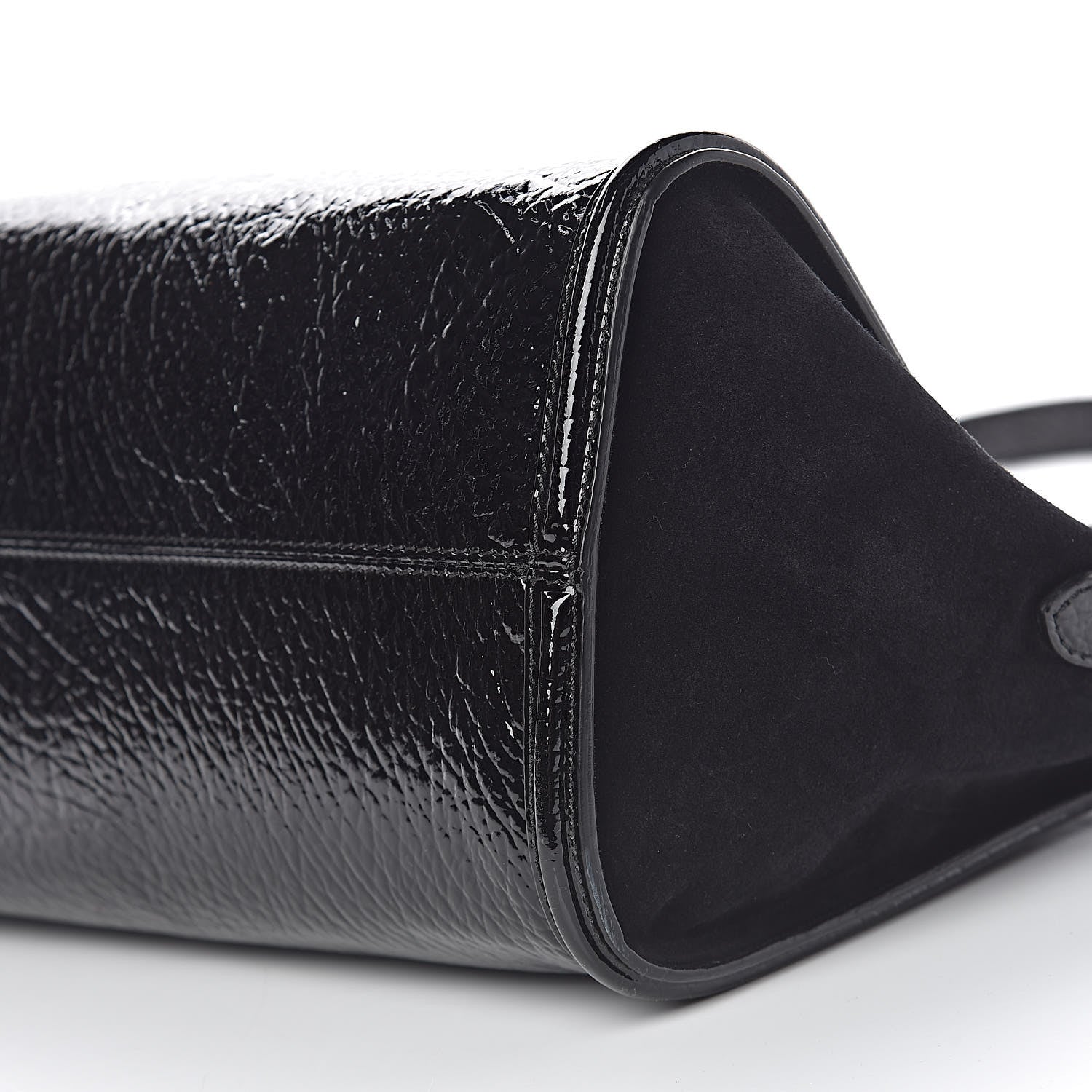 Alexander McQueen Patent Small Eyelet Padlock Skull Tote Black 10 of 10
