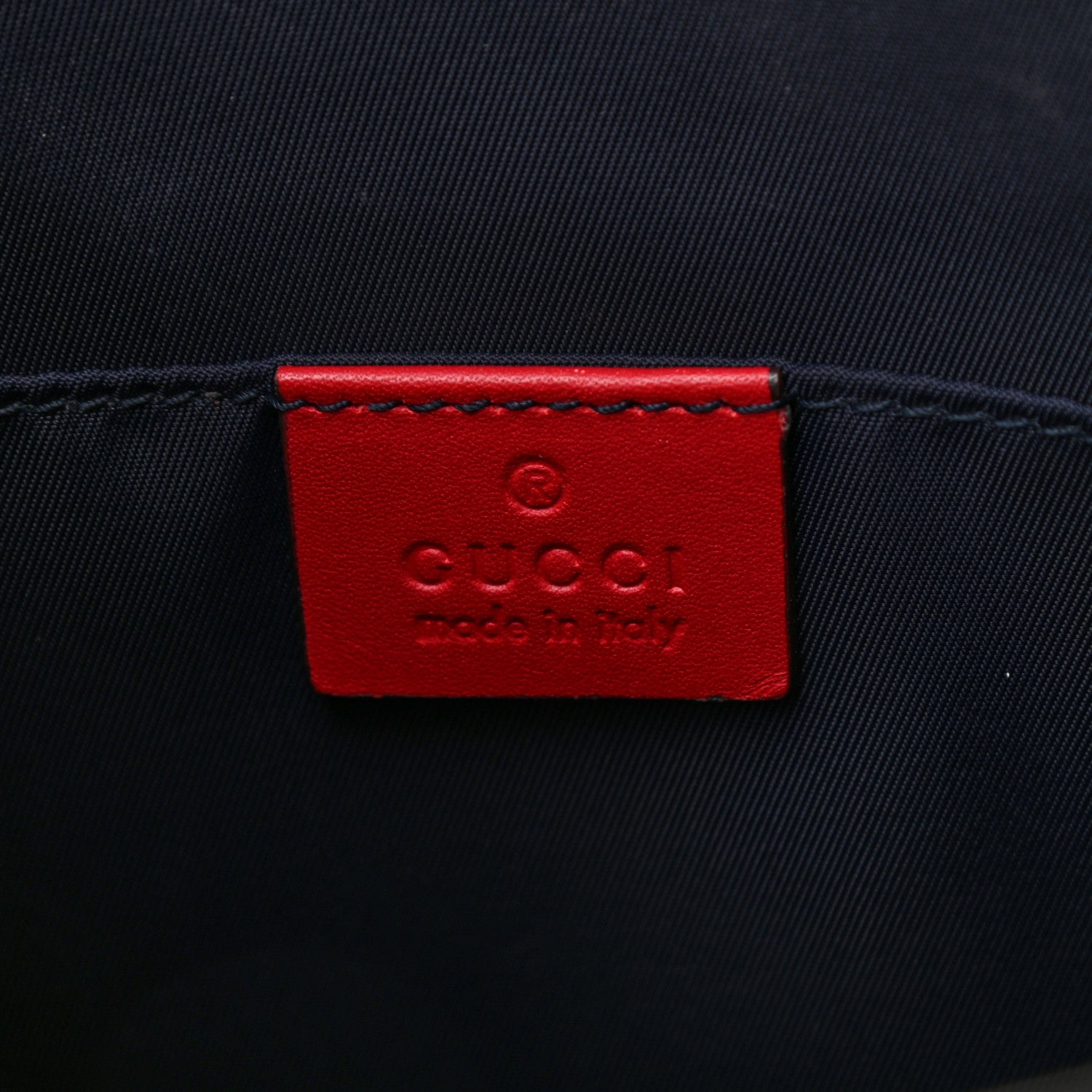 Gucci GG Supreme Monogram Blooms Large Cosmetic Case Beige Blue Navy Hibiscus Red 6 of 6