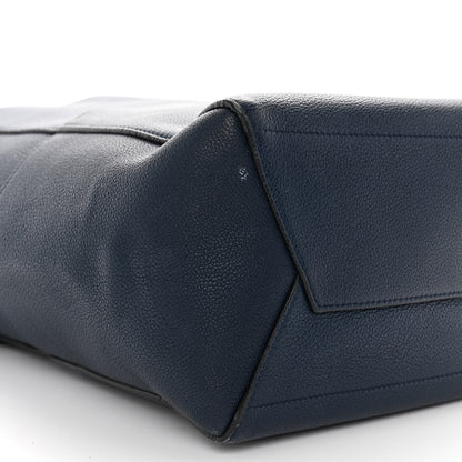 Celine Soft Grained Calfskin Sangle Bucket Bag Navy Blue 9 of 11