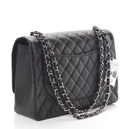 Chanel Caviar Quilted Maxi Double Flap Black 3 of 11