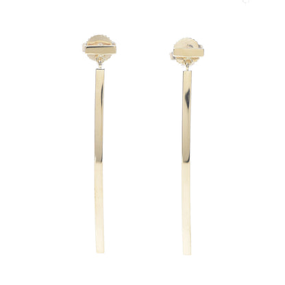 Tiffany 18K Yellow Gold T Bar Earrings 1 of 5