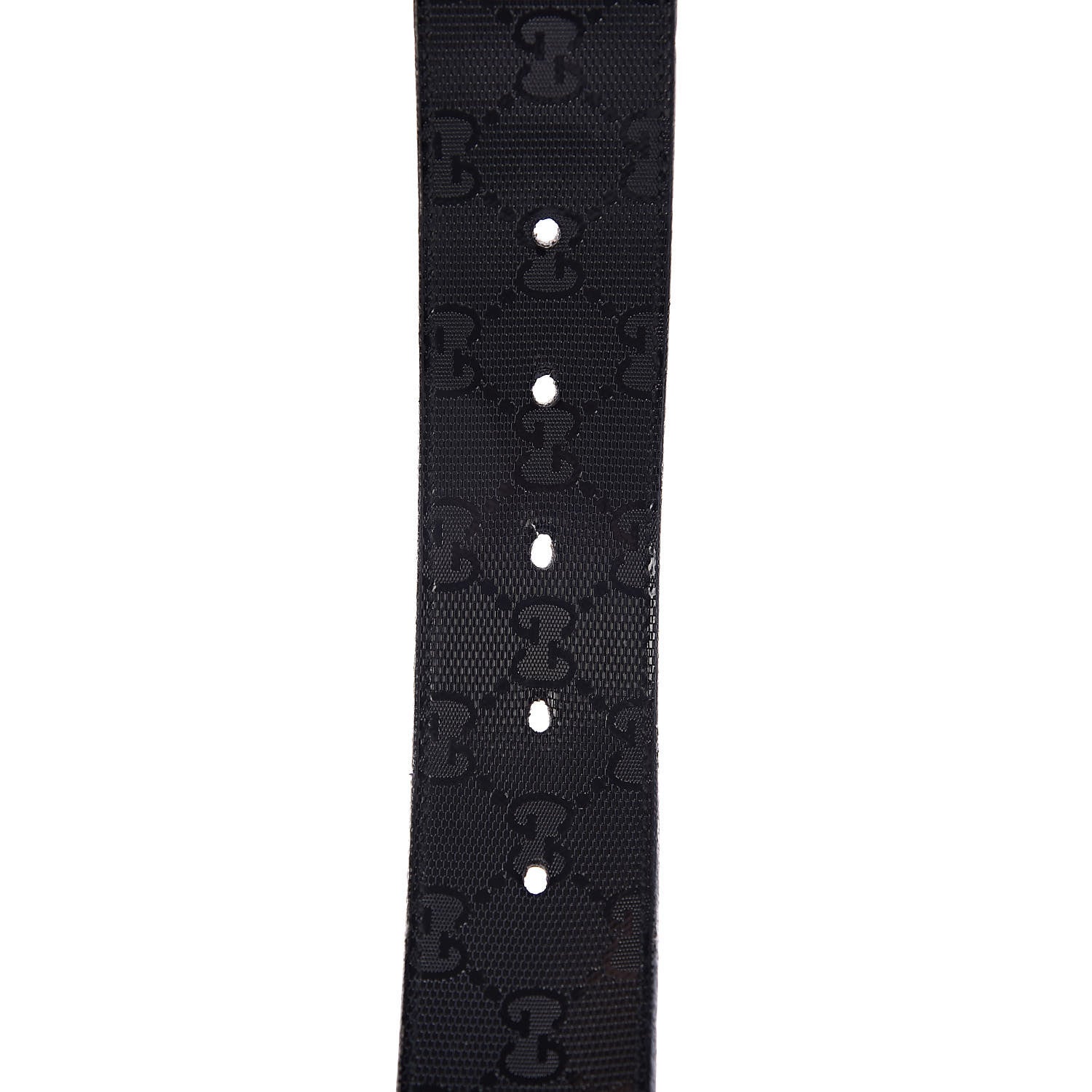 Gucci Imprime Monogram Interlocking G Belt 90 36 Black 5 of 10