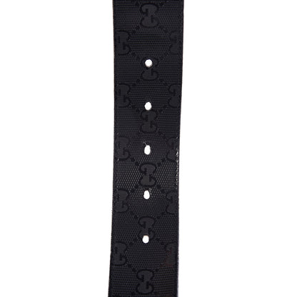 Gucci Imprime Monogram Interlocking G Belt 90 36 Black 5 of 10