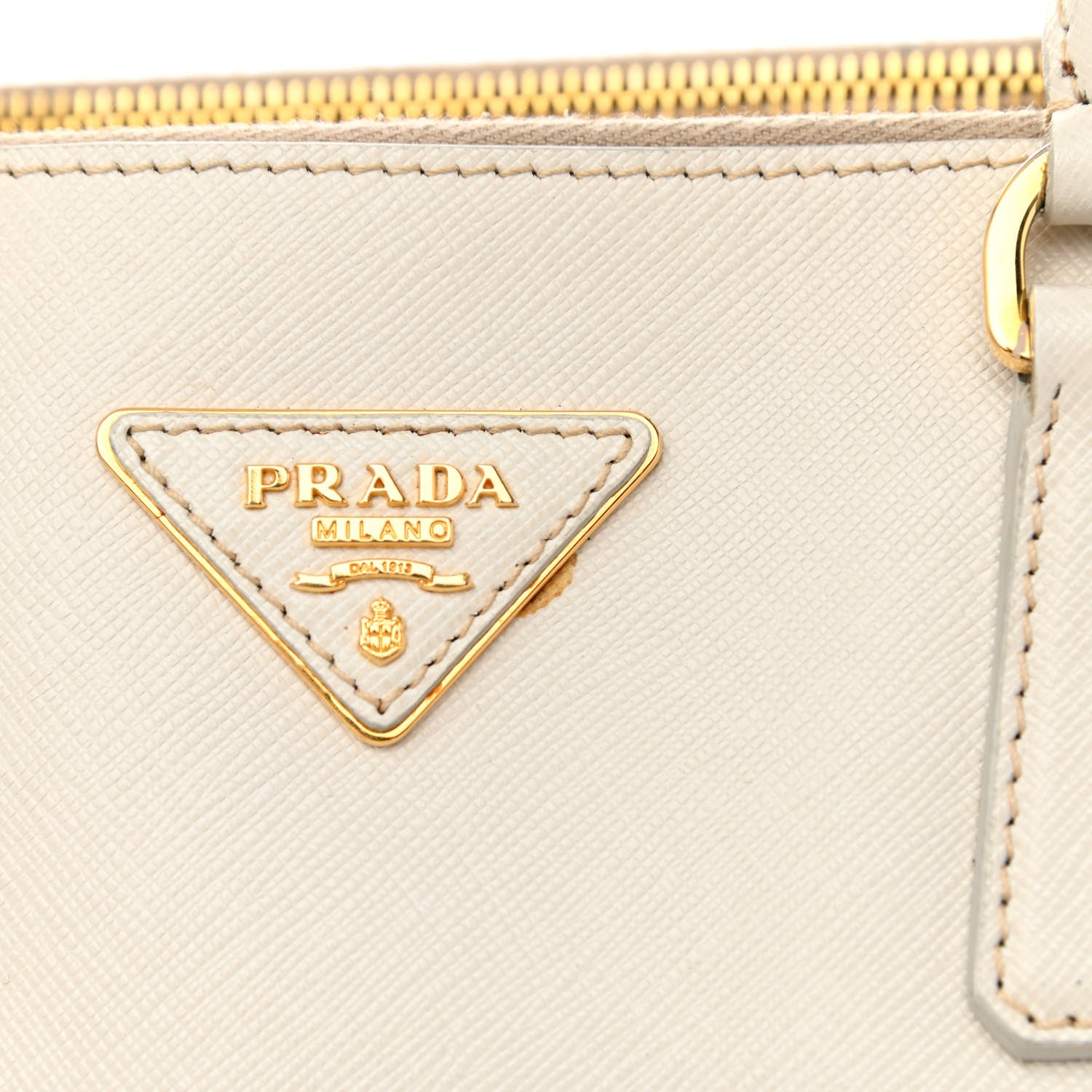 Prada Saffiano Lux Large Galleria Double Zip Tote Talco 11 of 24