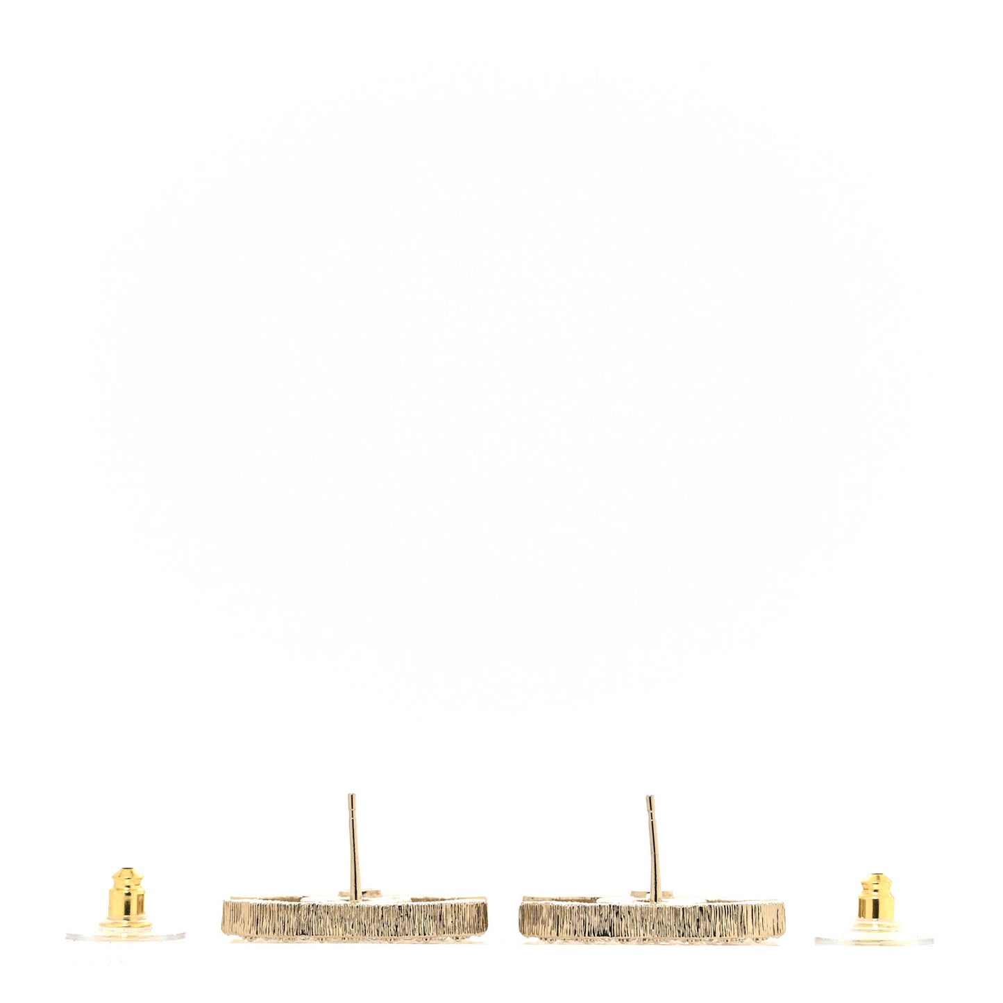 Crystal CC Earrings Silver