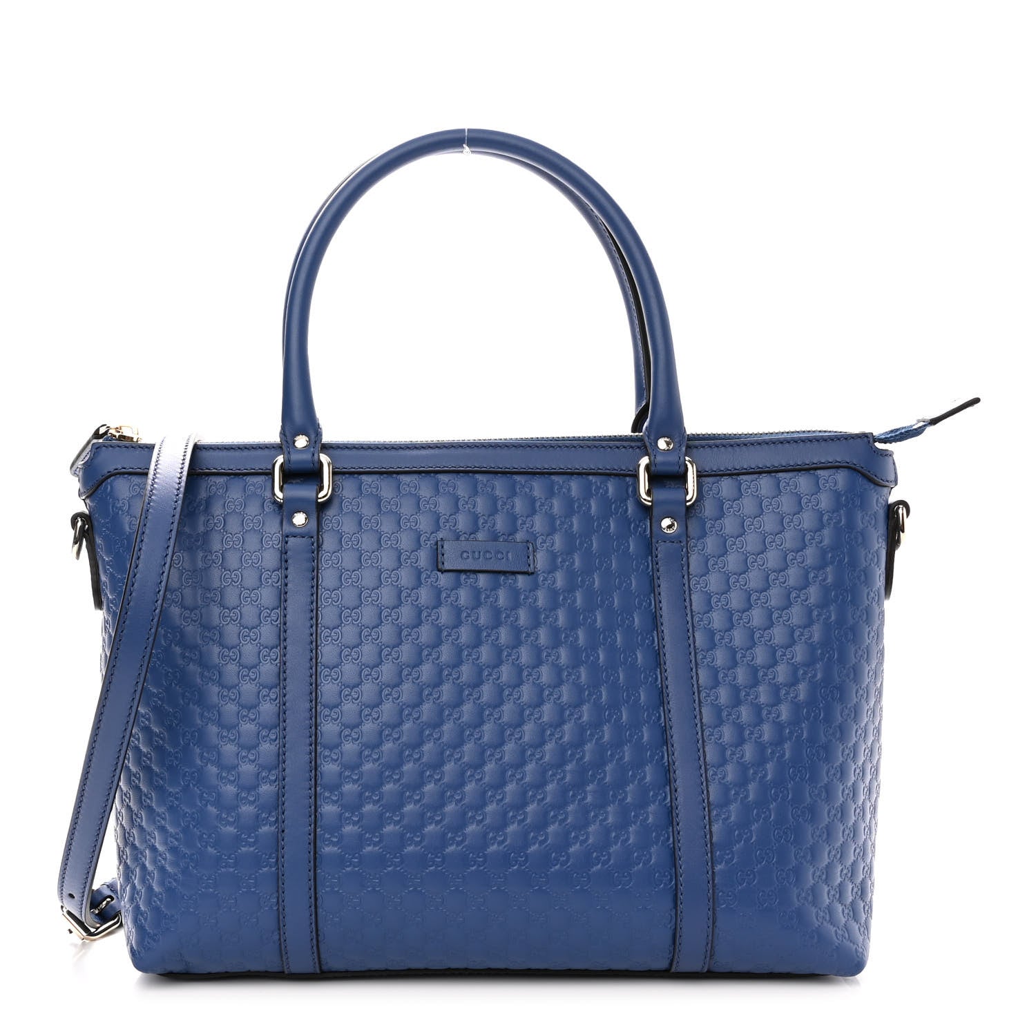 Gucci Soft Microguccissima Small Zippered Satchel Caspian 1 of 9