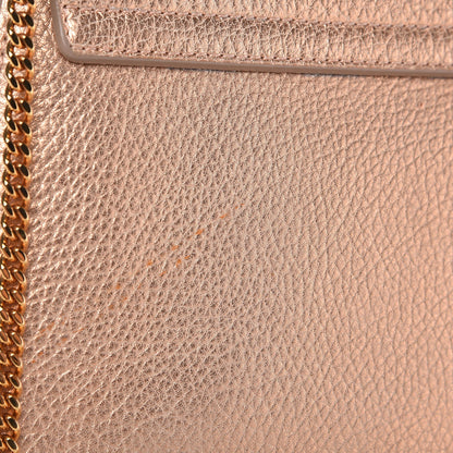 Chloe Metallic Goatskin Medium Drew Shoulder Bag Rose Gold 7 of 8