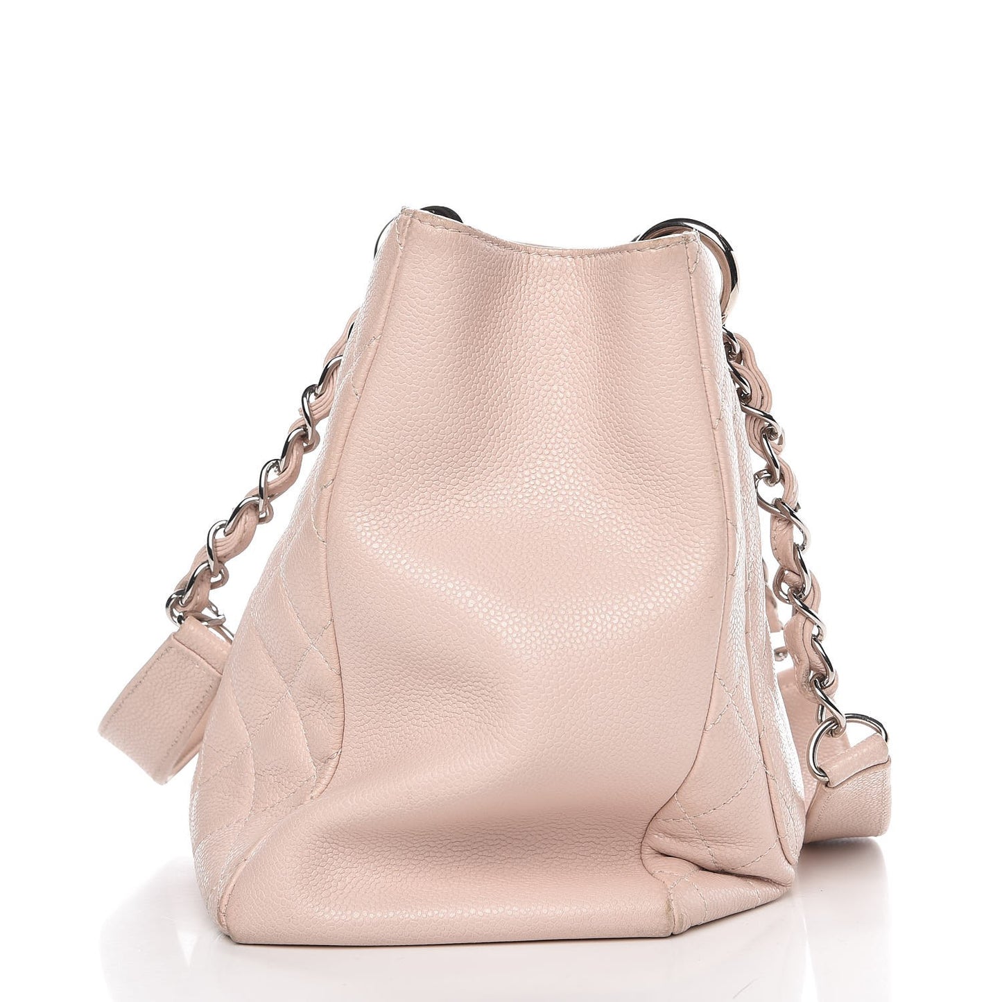 Caviar Quilted Grand Shopping Tote GST Light Pink