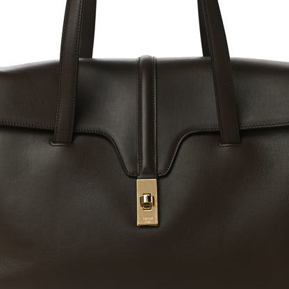 Celine Smooth Calfskin Medium Soft 16 Bag Dark Oak 6 of 11
