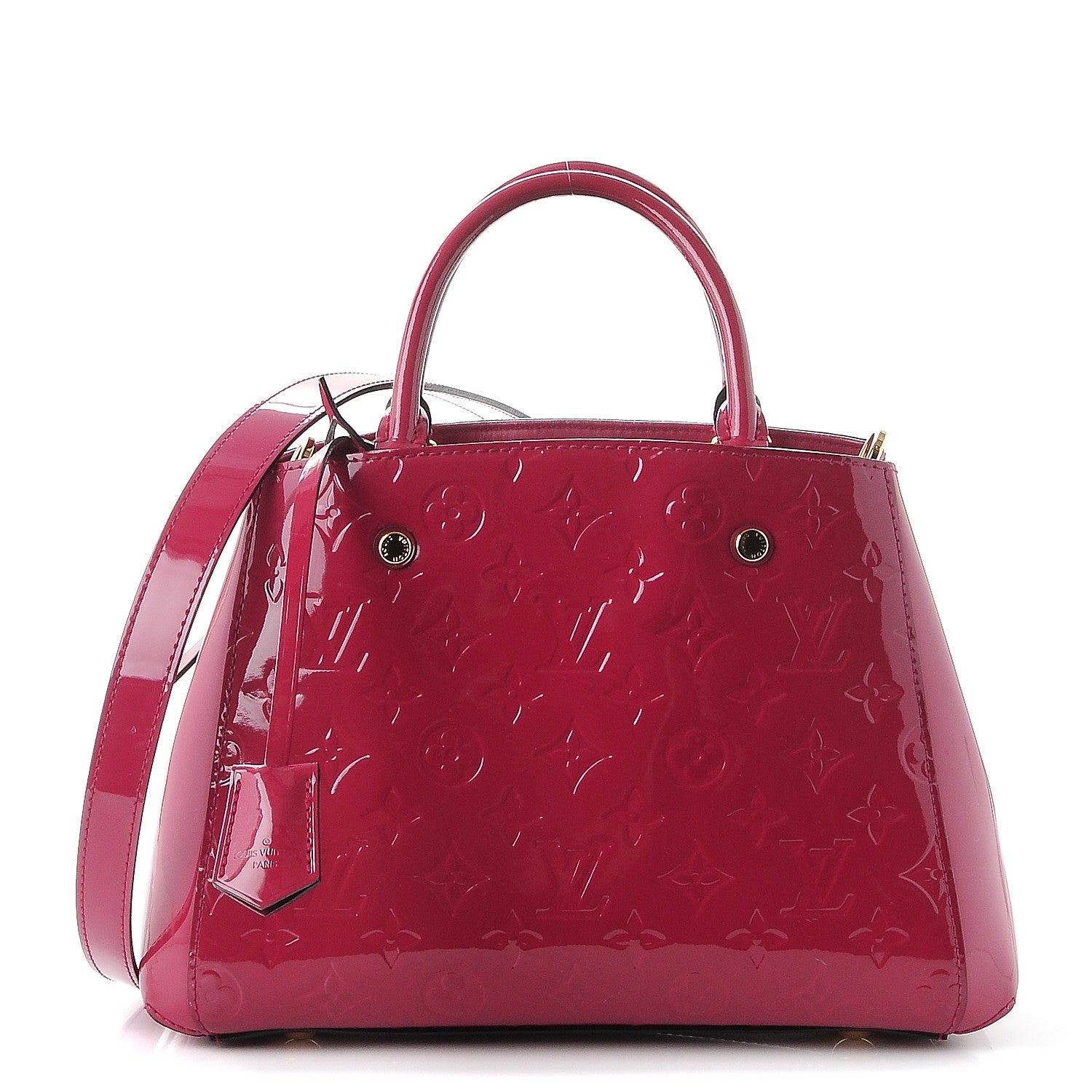 Louis Vuitton Vernis Montaigne BB Magenta 1 of 8