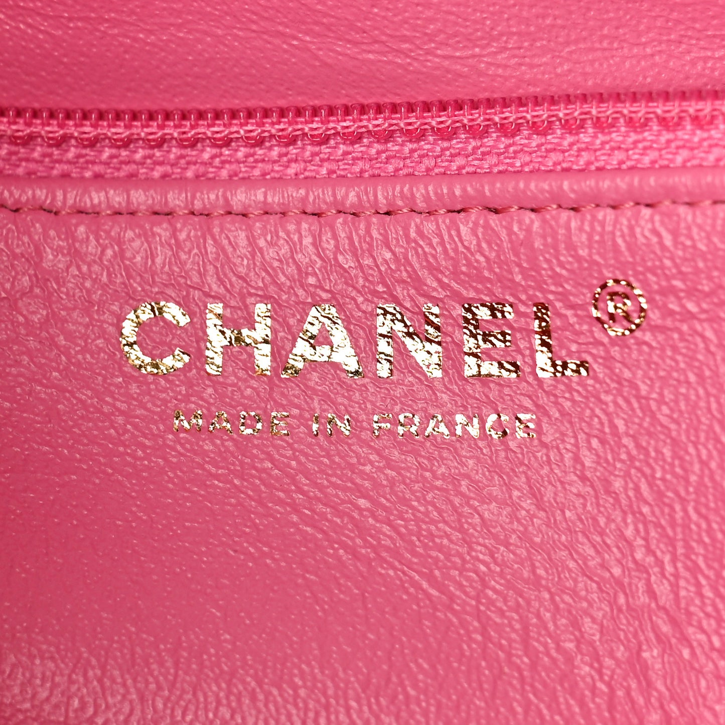 Caviar Quilted Flap Clutch Pink