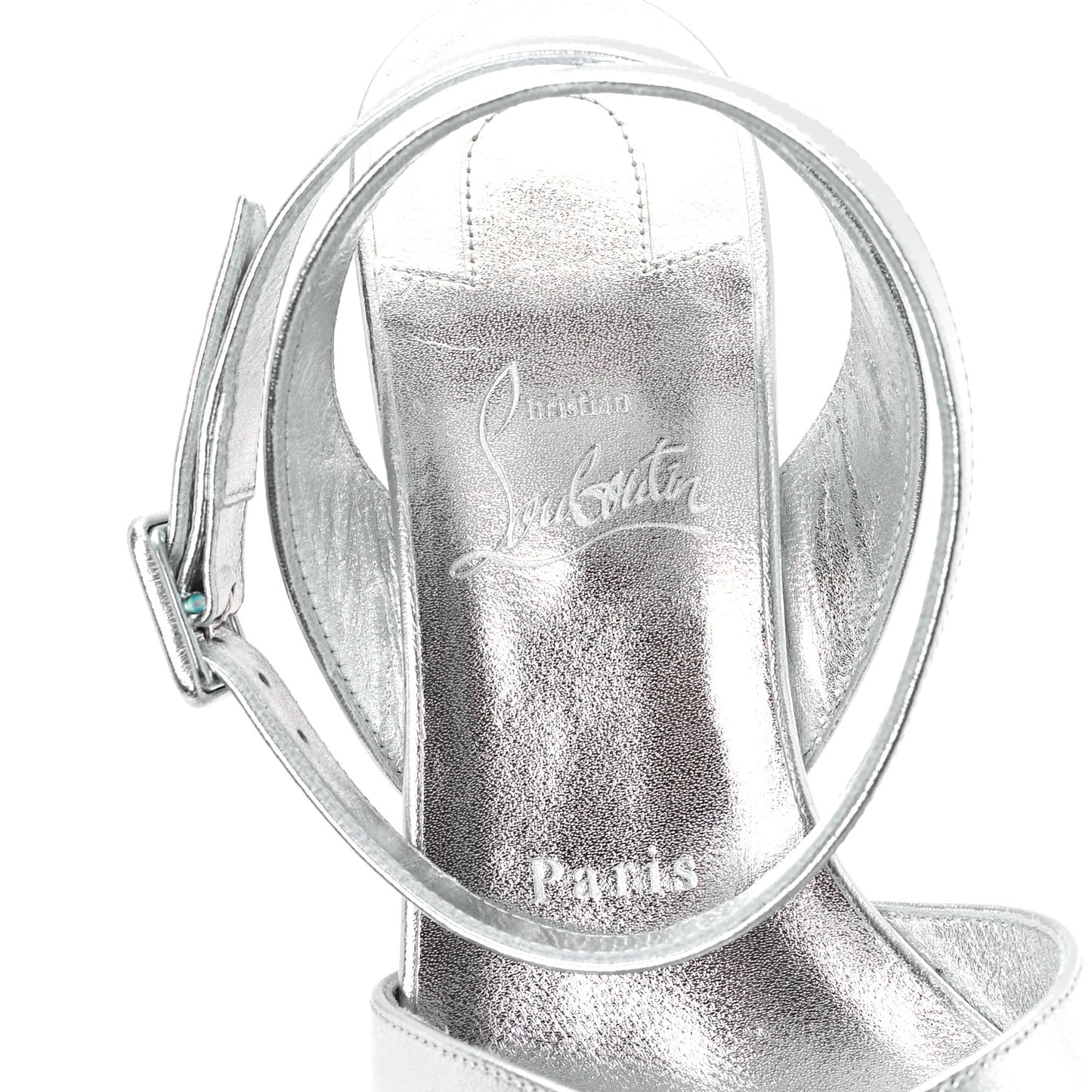 Kid Laminato Mariza 85 Sandals 37.5 Silver
