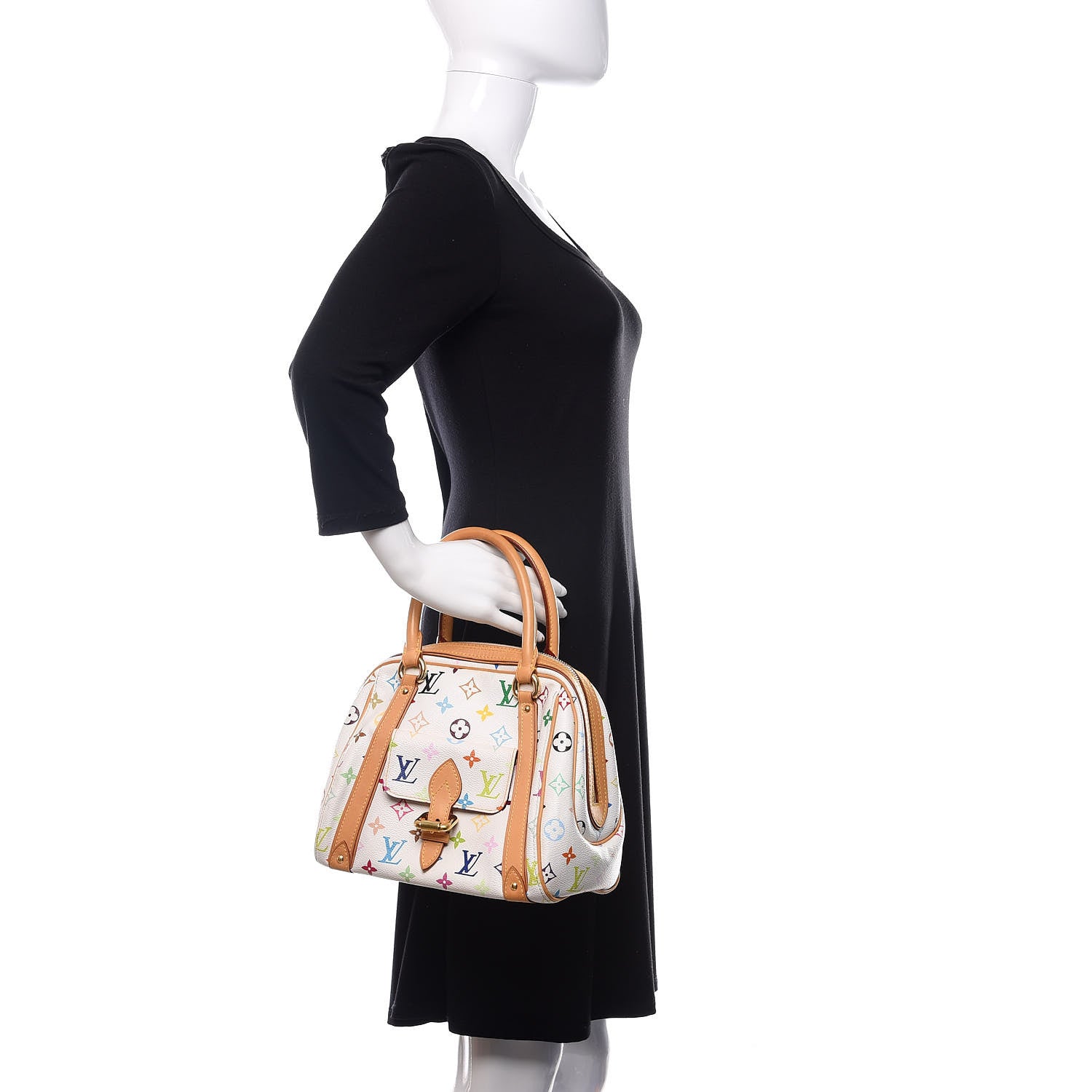 Louis Vuitton Monogram Multicolor Priscilla White 2 of 16