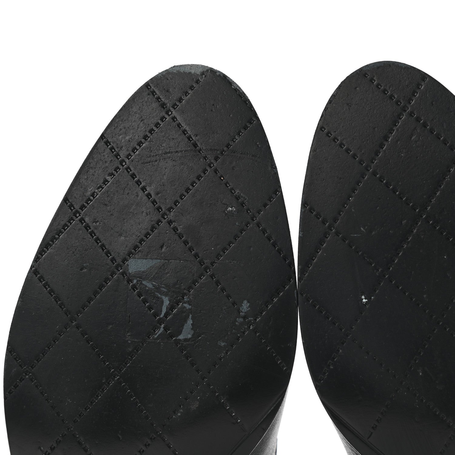 Chanel Calfskin CC Mocassin Loafers 36.5 Black 9 of 11