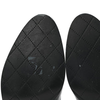 Chanel Calfskin CC Mocassin Loafers 36.5 Black 9 of 11