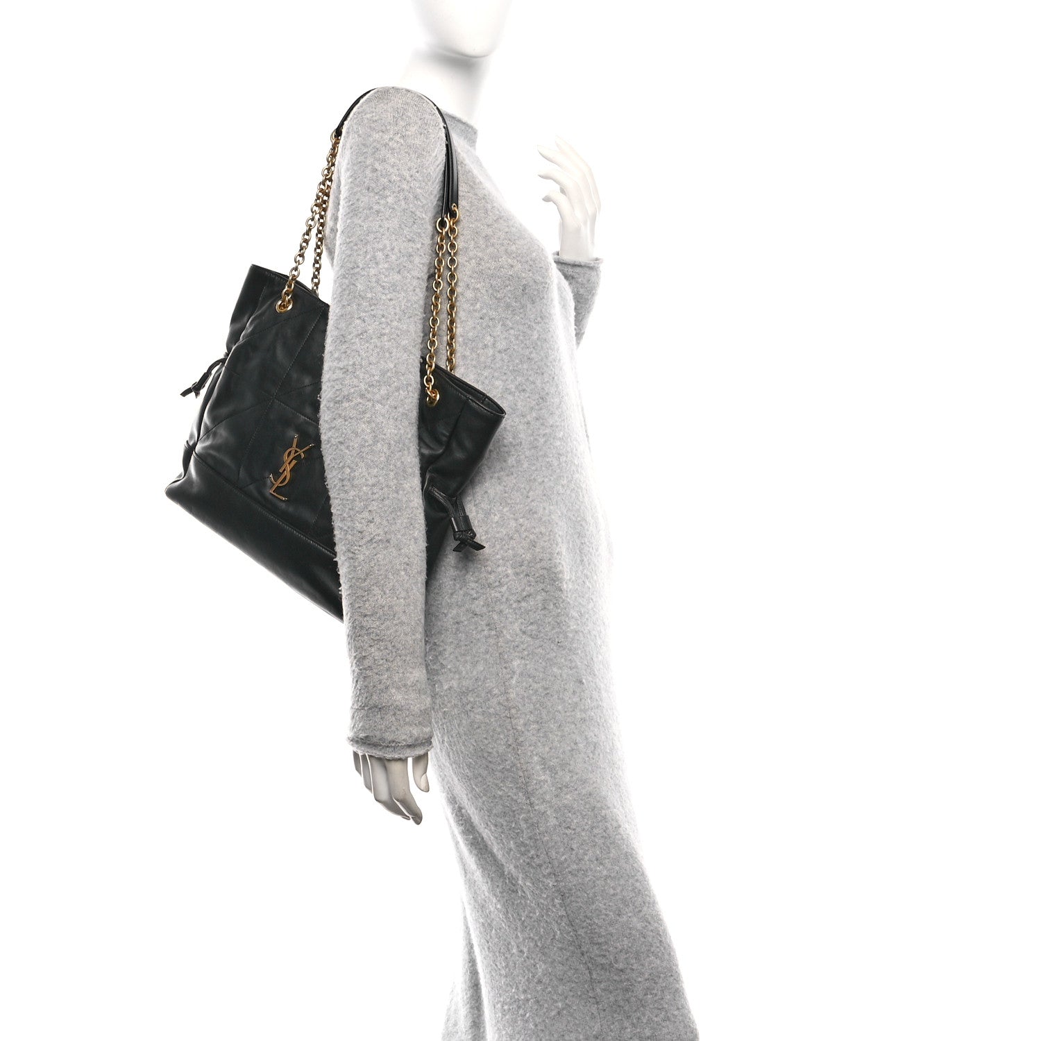 Saint Laurent Lambskin Small Jamie Shopping Tote Black 3 of 11