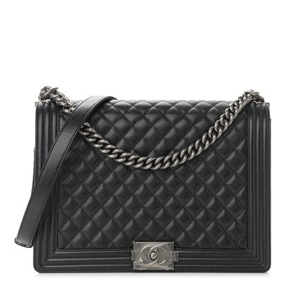 Chanel Caviar Quilted Large Boy Flap Black 1 of 11