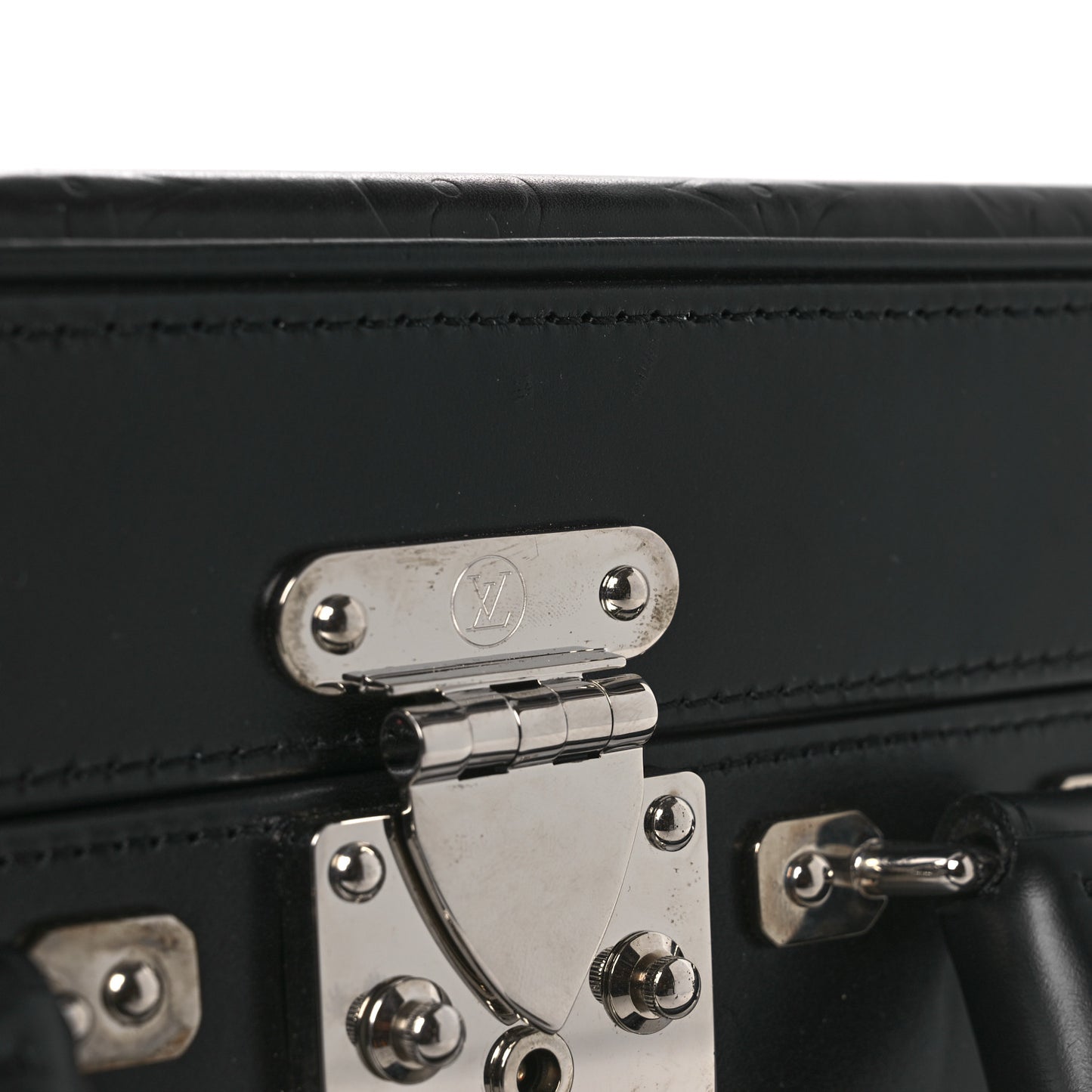 Monogram Glace Valisette MM Black