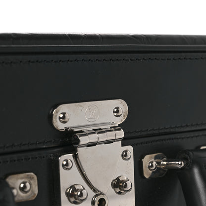 Louis Vuitton Monogram Glace Valisette MM Black 10 of 13
