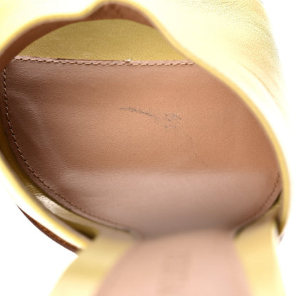 Bottega Veneta Lambskin Stretch Mule Sandals 37.5 Pear 9 of 10