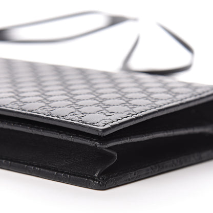 Gucci Microguccissima Crossbody Wallet Black 8 of 11
