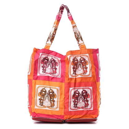 Hermes Buffle Brides de Gala Silky Pop Shopper Tote Rouge Garance 1 of 11