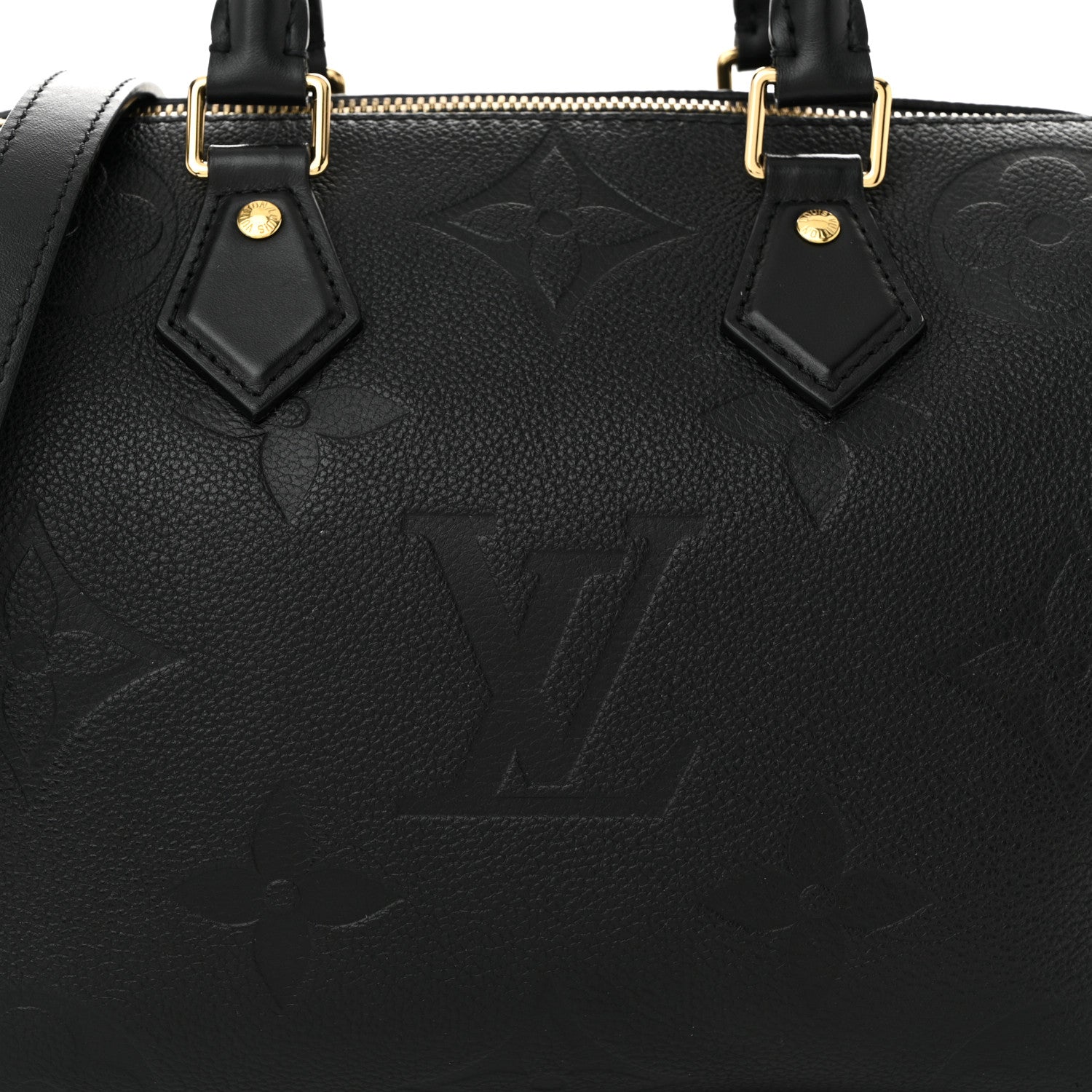 Louis Vuitton Empreinte Monogram Giant Speedy Bandouliere 25 Black 7 of 10
