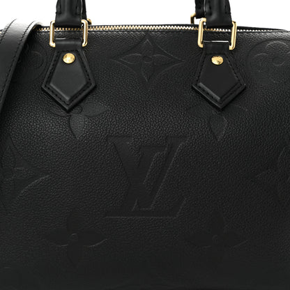 Louis Vuitton Empreinte Monogram Giant Speedy Bandouliere 25 Black 7 of 10