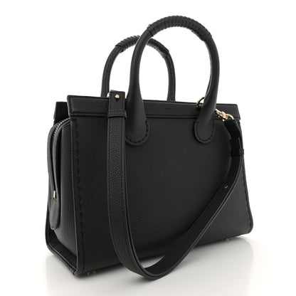 Chloe Grained Calfskin Small Edith Top Handle Bag Black 3 of 12