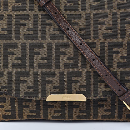 Fendi Zucca Vitello Artic Messenger Bag Tobacco Castagna 10 of 12