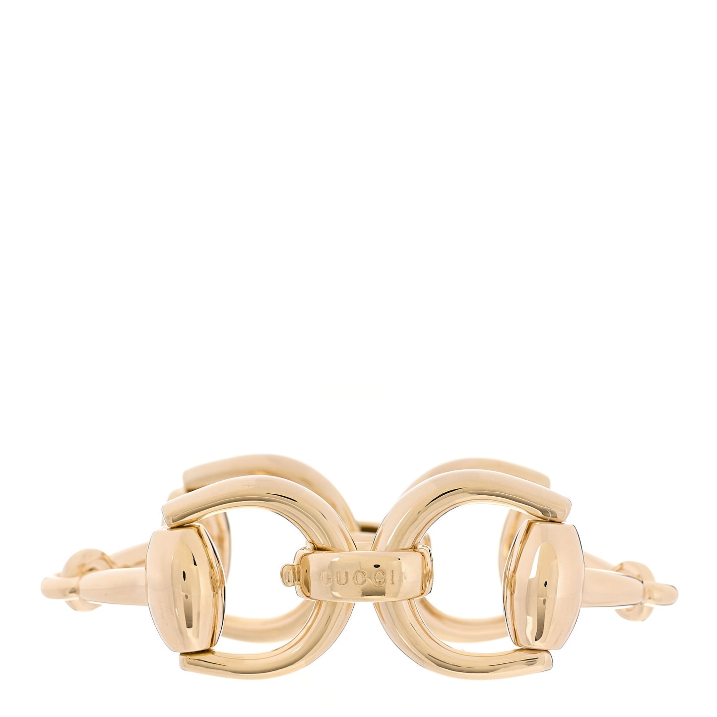 18K Yellow Gold Large Horsebit Bracelet