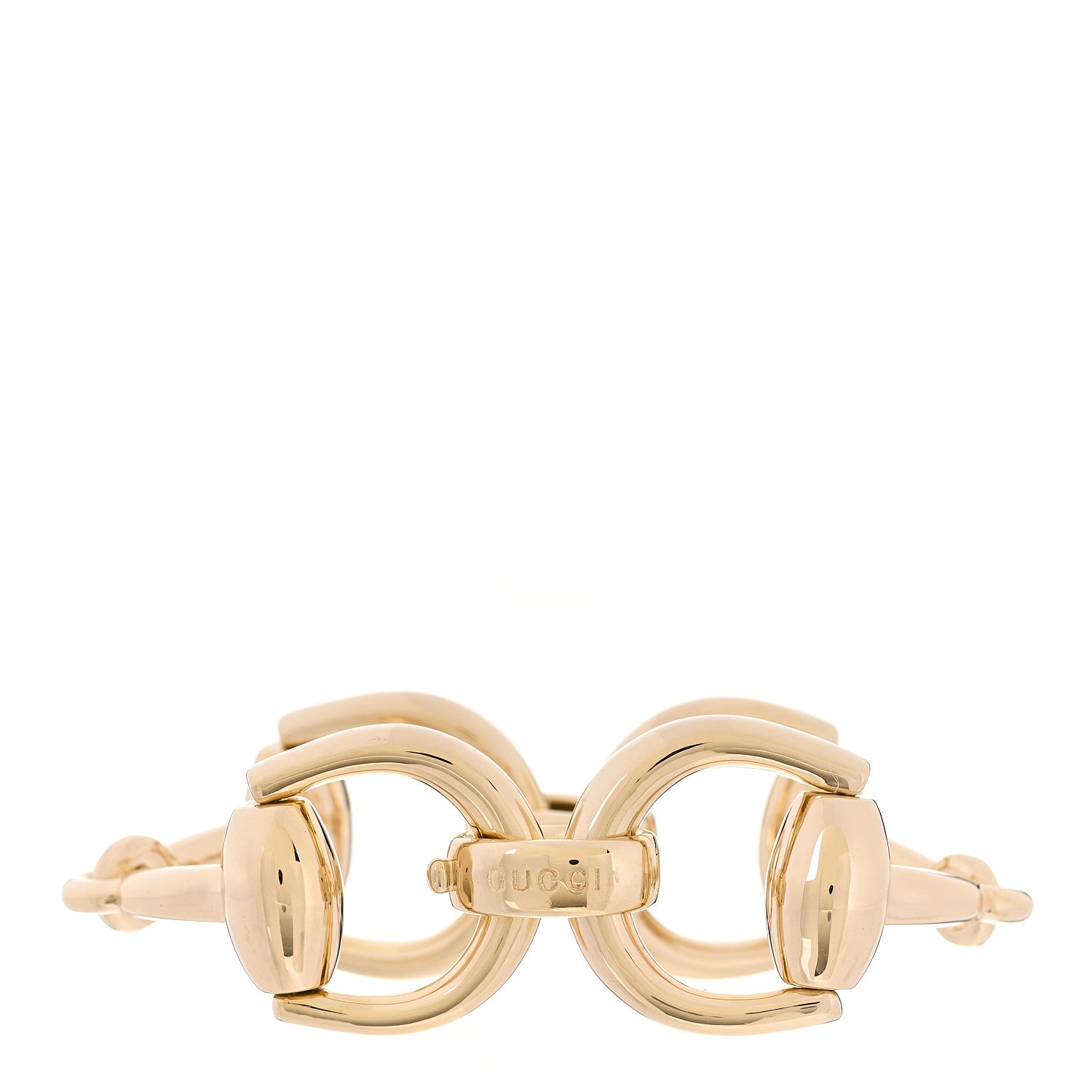 Gucci 18K Yellow Gold Large Horsebit Bracelet 3 of 5