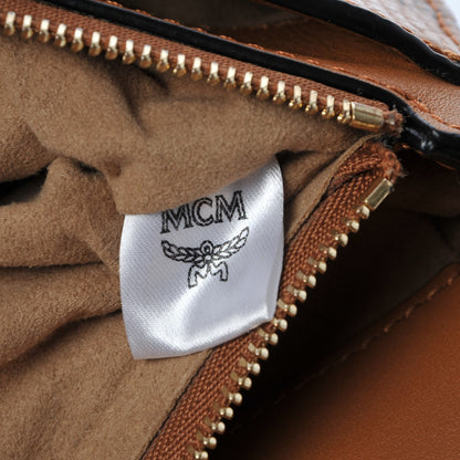 MCM Visetos Small Millie Crossbody Bag Cognac 9 of 14