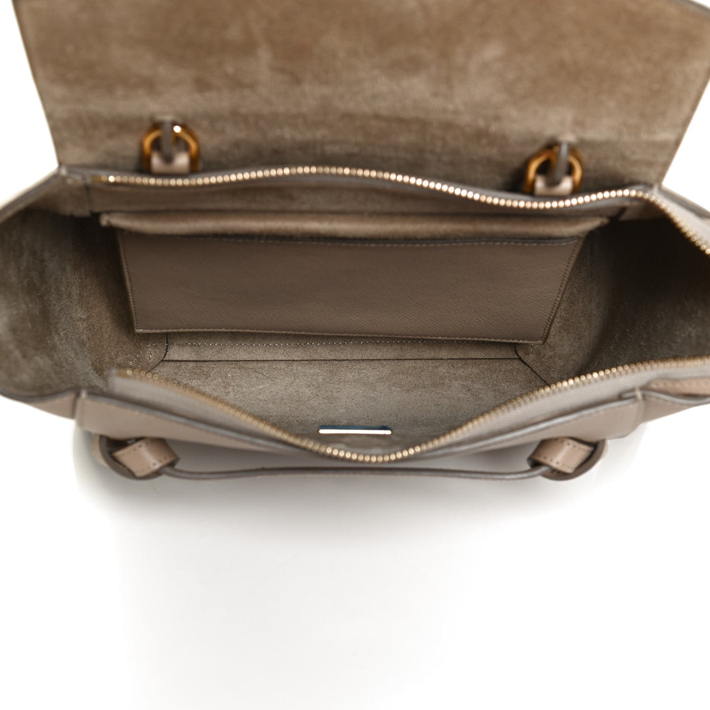 Grained Calfskin Micro Belt Bag Light Taupe