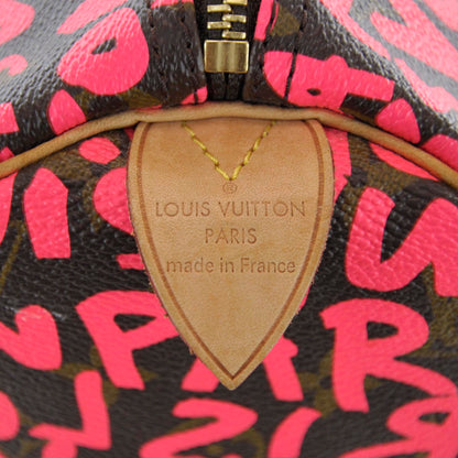 Louis Vuitton Monogram Graffiti Speedy 30 Fuchsia 7 of 11