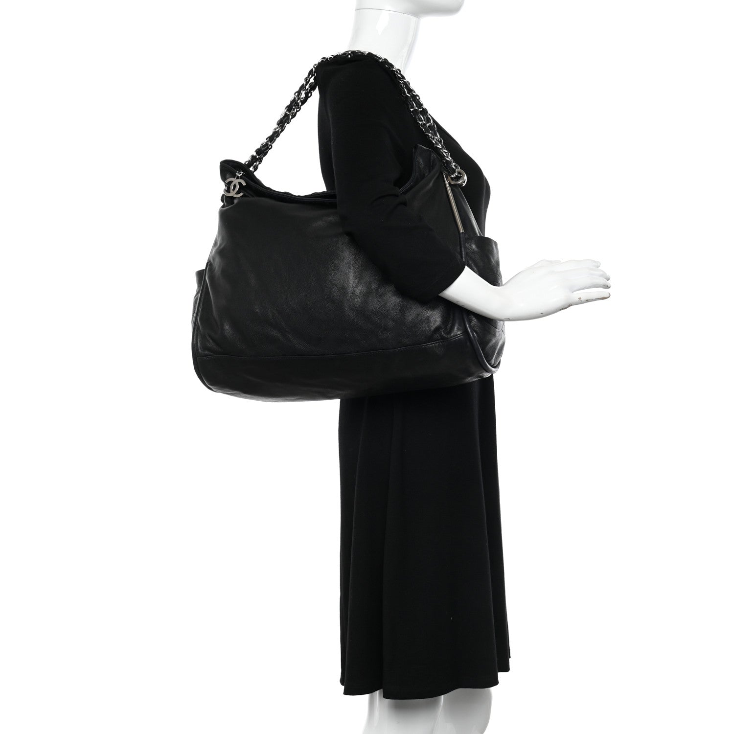 Chanel Lambskin Large Ultimate Soft Tote Black 2 of 10