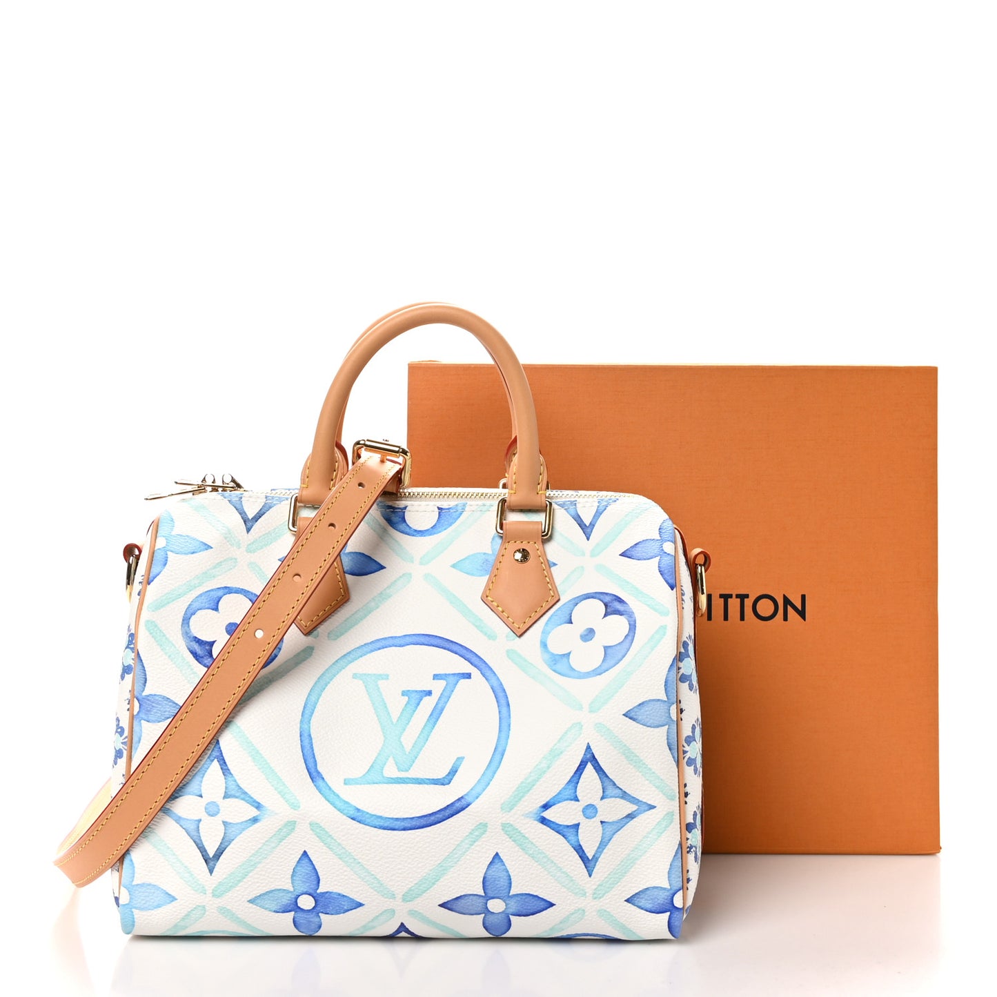 Monogram Tiles By The Pool Speedy Bandouliere 25 Lagoon Blue