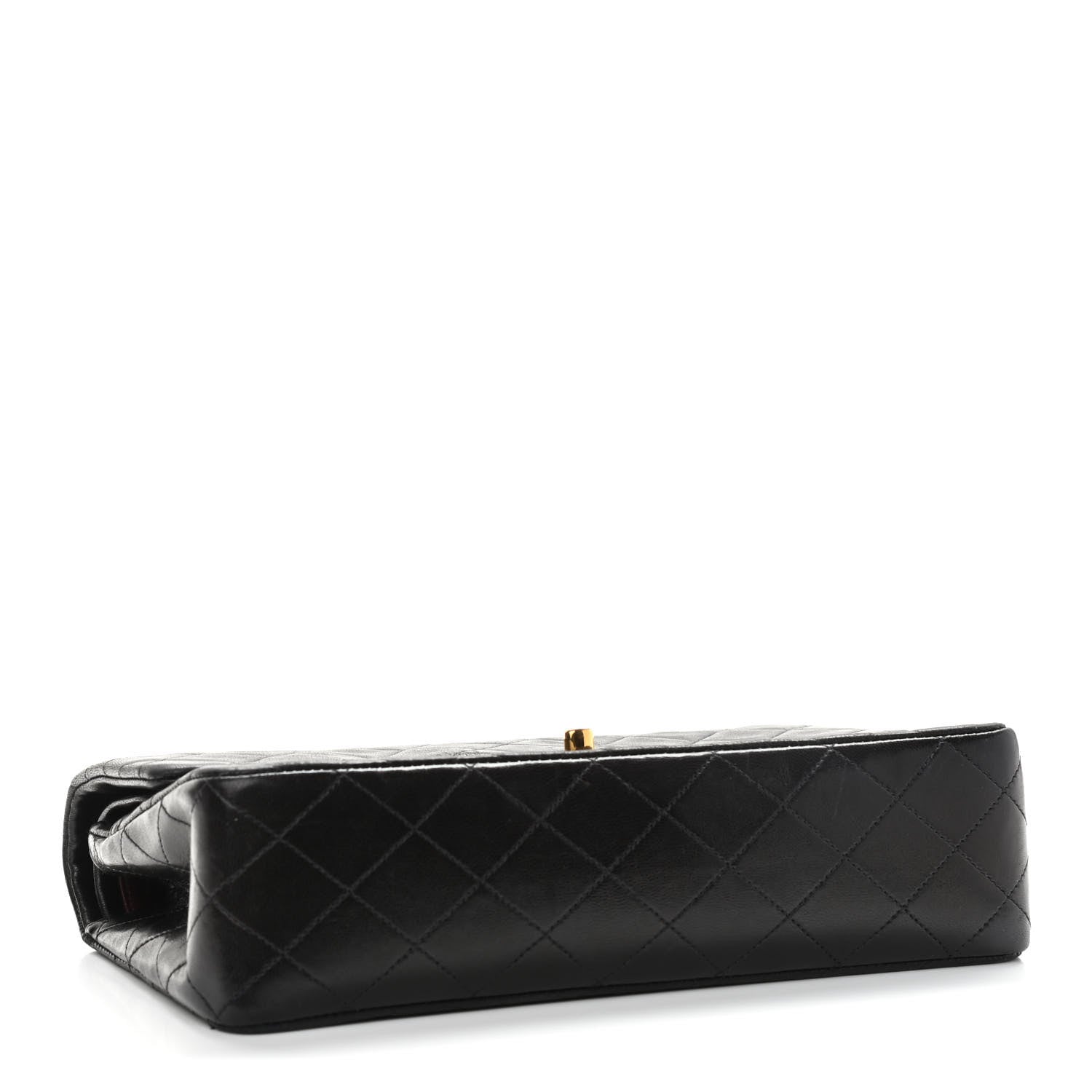 Chanel Lambskin Quilted Medium Double Flap Black 4 of 14