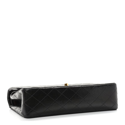 Chanel Lambskin Quilted Medium Double Flap Black 4 of 14