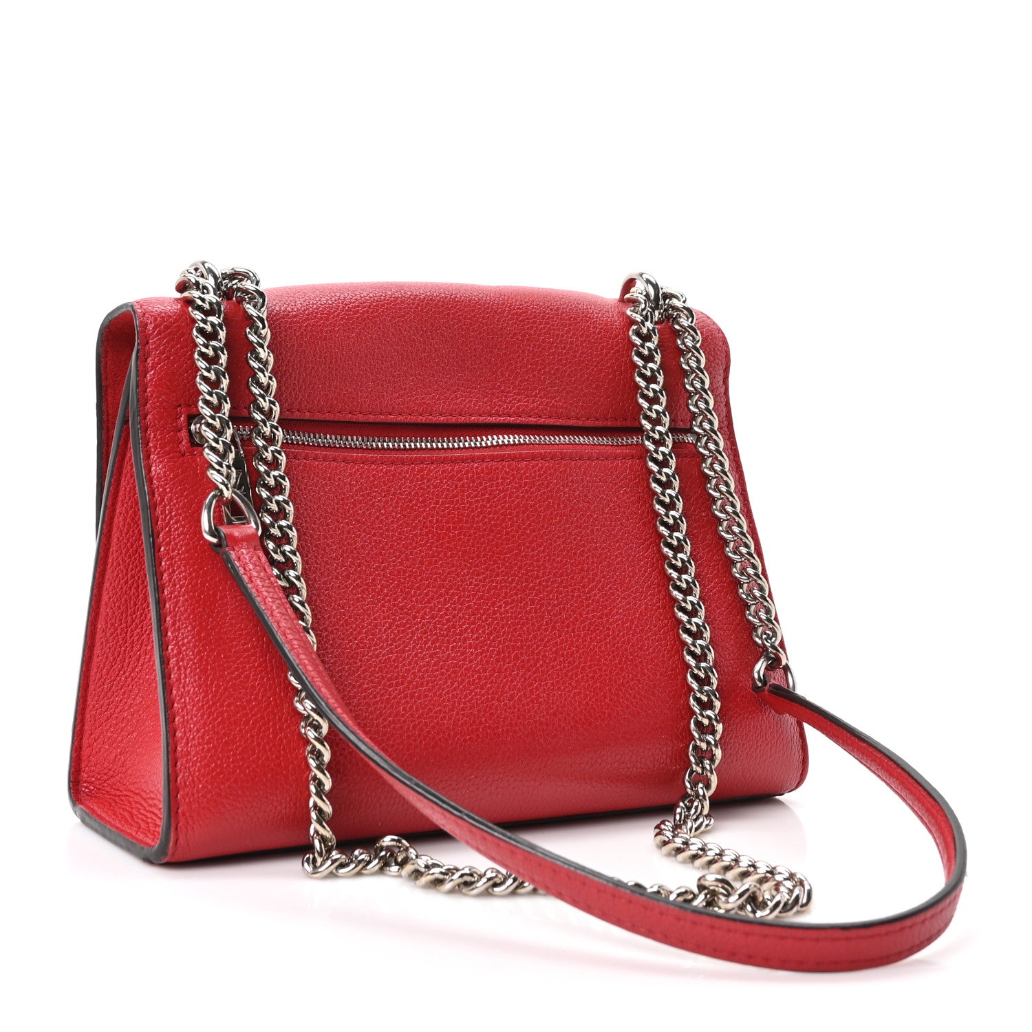 Louis Vuitton Soft Calfskin My Lockme Chain Bag BB Poppy 3 of 9